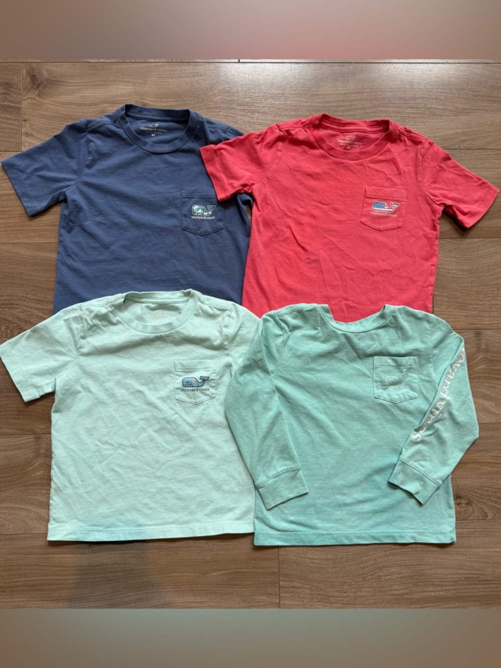 Vineyard Vines Kids shirt collection 3 short/1 long sleeve